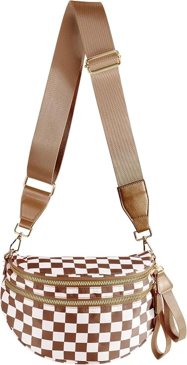 Checkered Crossbody Bag