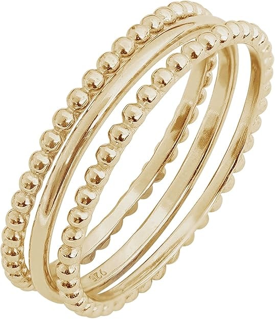 Gold Stacking Ring Set