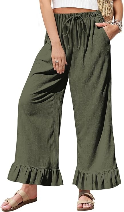 Linen Wide Leg Pants