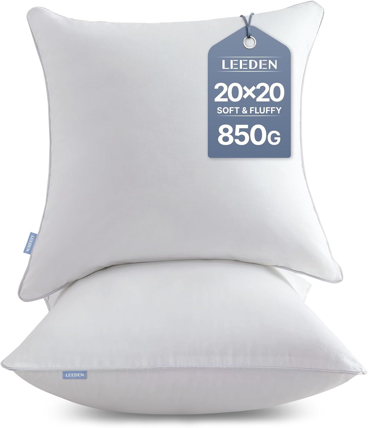 Throw Pillow Inserts — Set of 2 (20×20)
